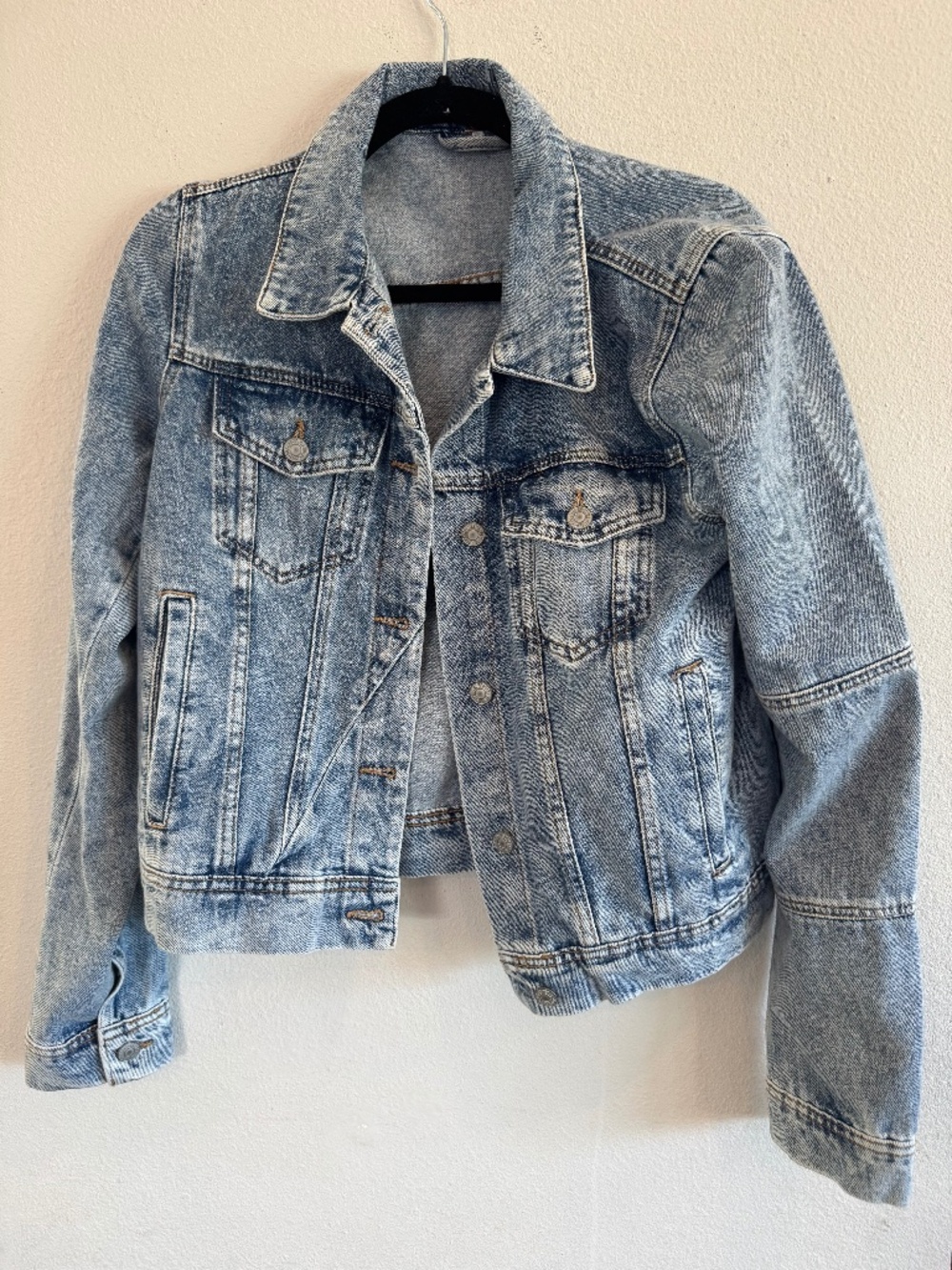 Free People Light Blue Denim Jacket Medium